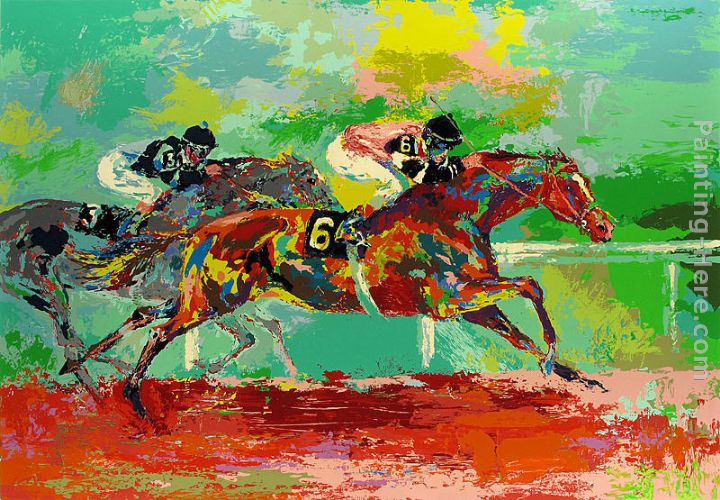 Race of the Year (Affirmed and Spectacular Bid) painting - Leroy Neiman Race of the Year (Affirmed and Spectacular Bid) art painting